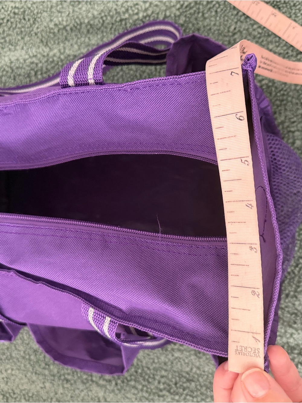 thirty-one Purple Canvas Tote with White-Trim Handles - Picture 10 of 11